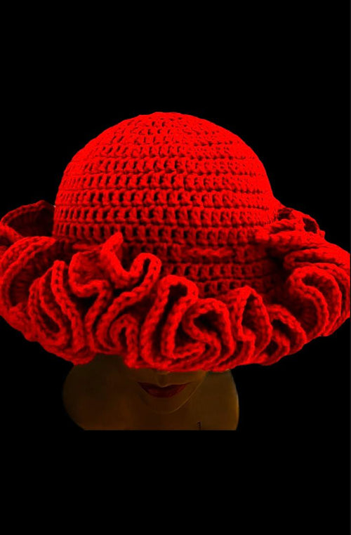 Handmade Red Crochet Hat – Bold, Cozy & Stylish
